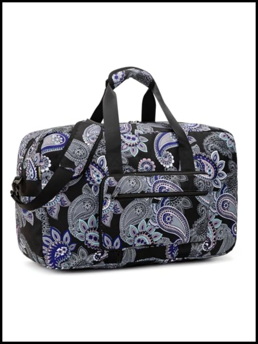 Foldable Travel Duffel Bag Carry On Weekend Overnight Bag Water-Resistant